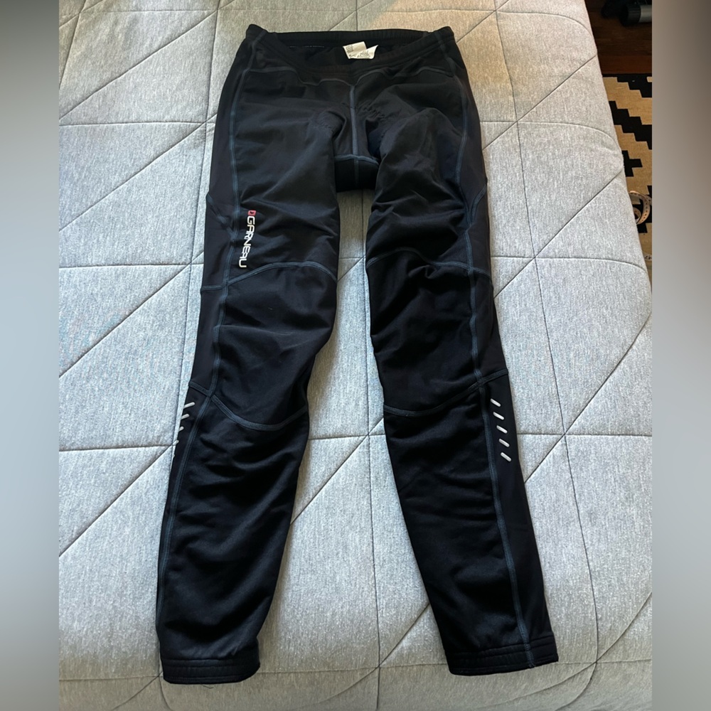 Men's Black Louis Garneau padded cycling pants